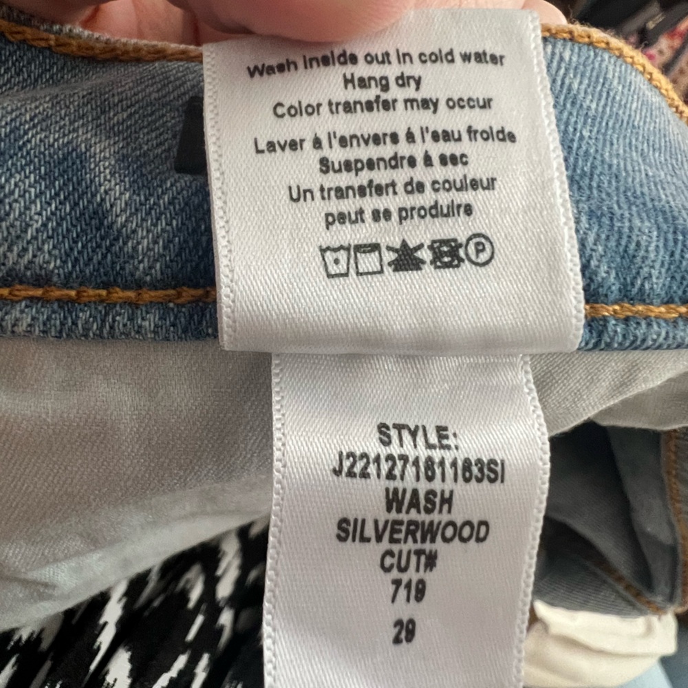 NWT Veronica Beard Joey Straight Leg Jean in Silverwood - Size 29 - Picture 7 of 7